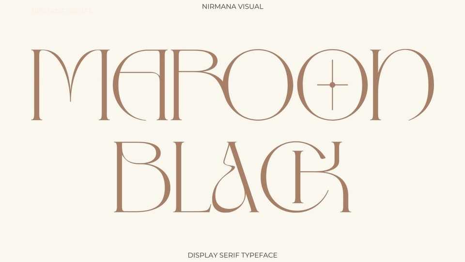 Maroon Black Font › Fontesk