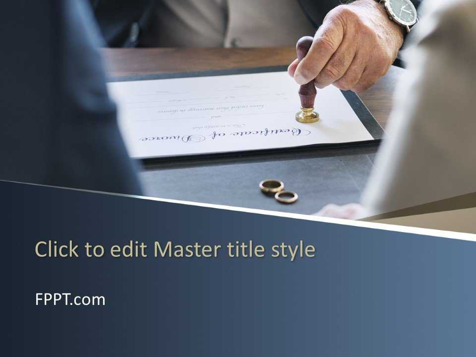 Marriage Agreement PowerPoint Template