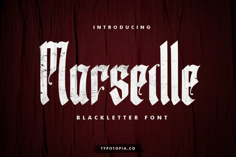 Marseille Blackletter Font