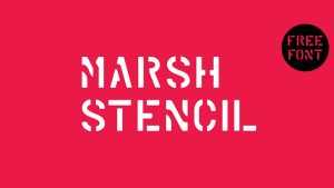 Marsh Stencil Font › Fontesk