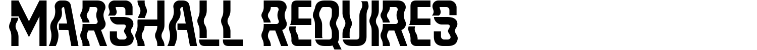 Marshall Requires Font | 1001 Free Fonts