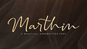 Marthi Script Font › Fontesk