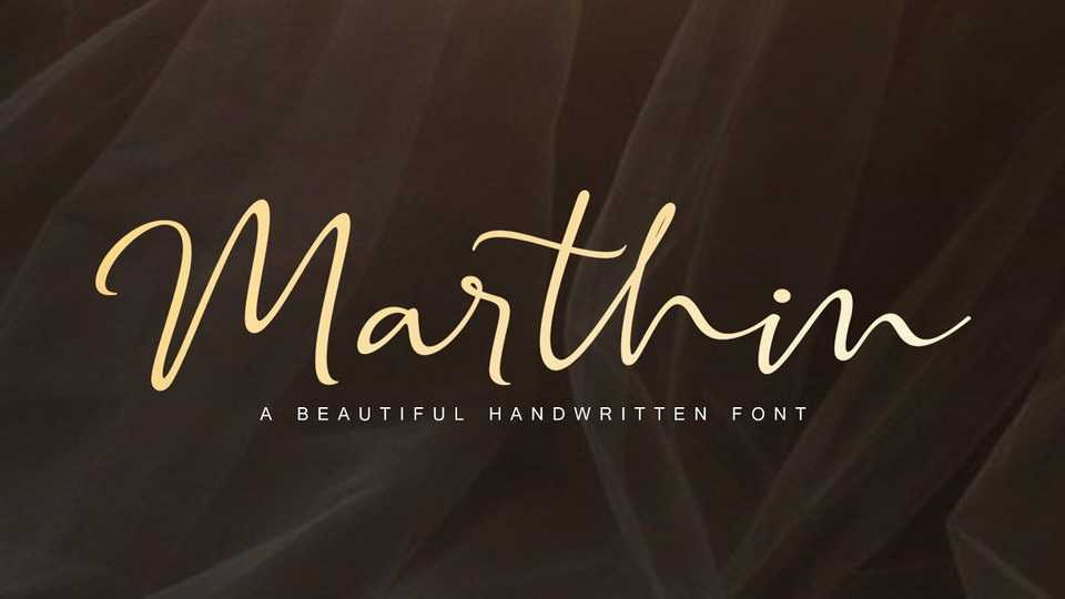 Marthi Script Font › Fontesk