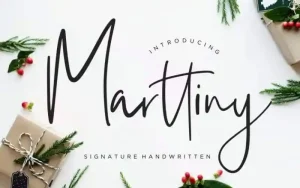 Marttiny Script Font