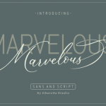 Marvelous Font Duo - Fonte Grátis Marvelous Font Duo