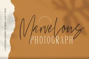 Marvelous Photograph Script Font Duo