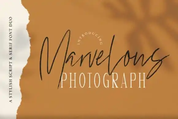 Marvelous Photograph Script Font Duo