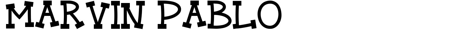 Marvin Pablo Font | 1001 Free Fonts