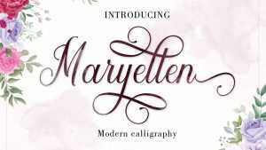Maryellen Script Font › Fontesk