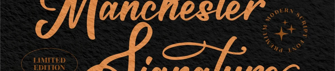 Maschester Signature Font