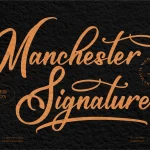Maschester Signature Font