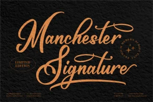Maschester Signature Font