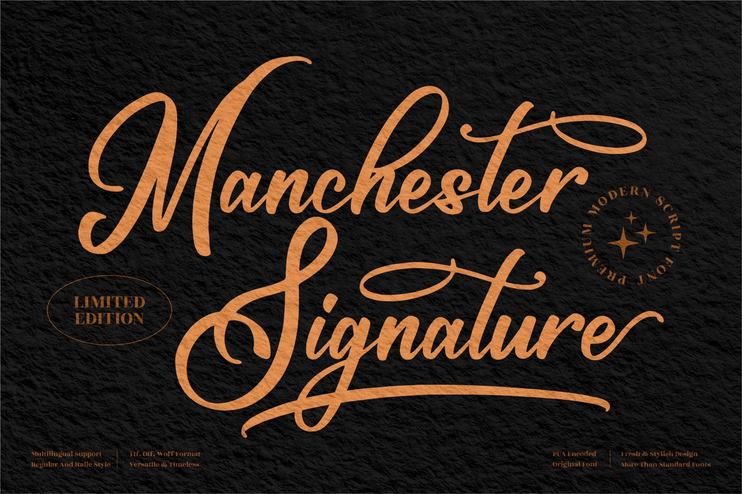 Maschester Signature Font