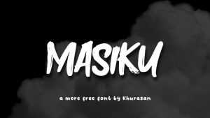 Masiku Font › Fontesk