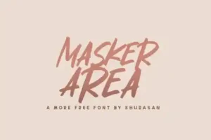 Masker Area Brush Font