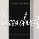 Massachusetts Script Font