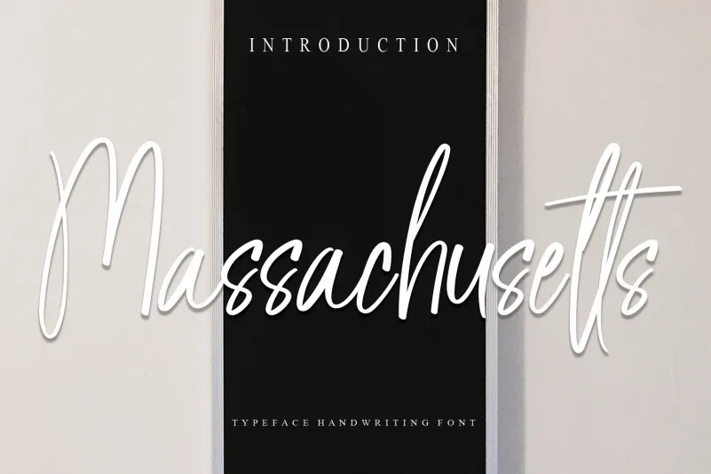 Massachusetts Script Font