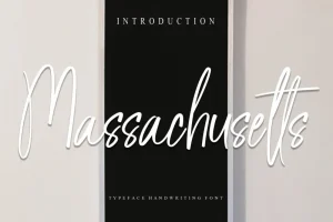 Massachusetts Script Font