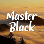 Master Black Script Font - Fonte Grátis Master Black Script Font
