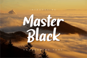 Master Black Script Font