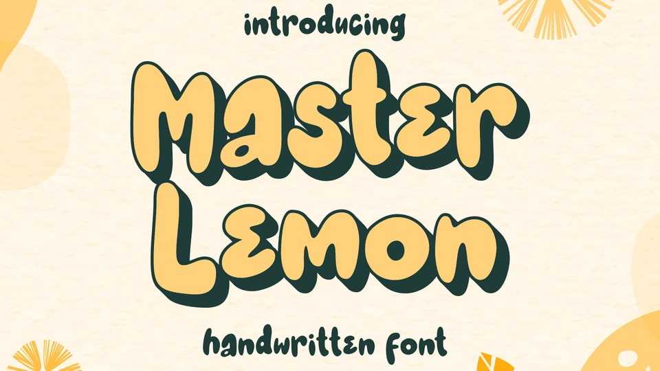 Master Lemon Font › Fontesk