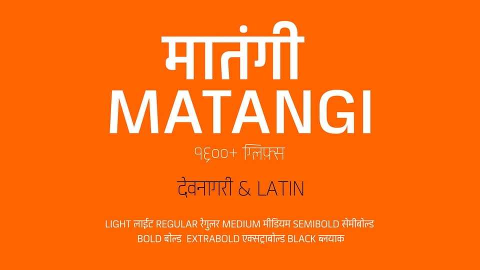 Matangi Font Family › Fontesk