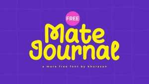 Mate Journal Font › Fontesk