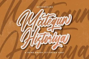 Matequn Historiya Script Font