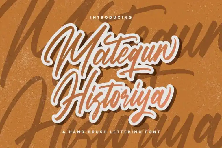 Matequn Historiya Script Font