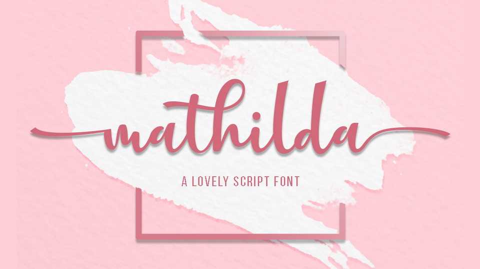 Mathilda Script Font › Fontesk