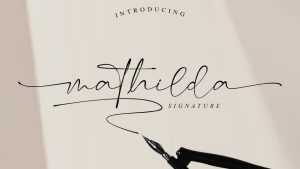 Mathilda Signature Font › Fontesk