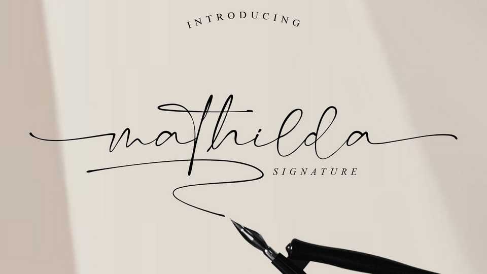 Mathilda Signature Font › Fontesk