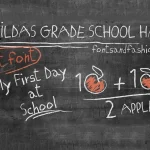 MATILDAS GRADE SCHOOL HAND Font
