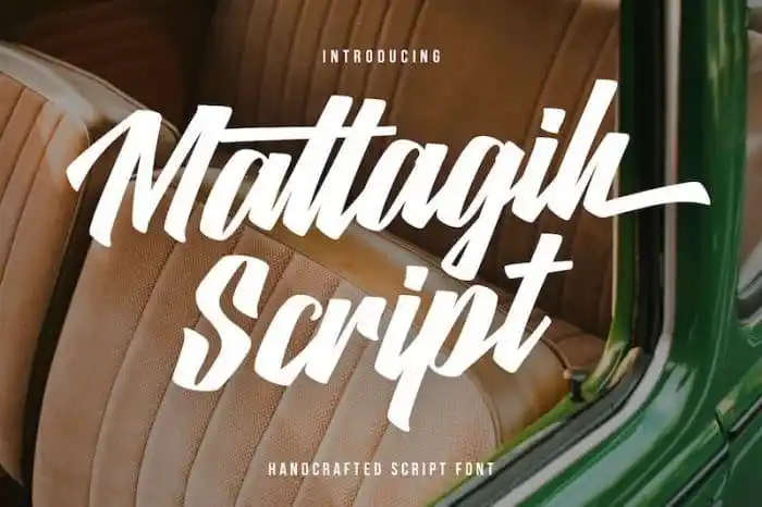 Matlagih Brush Font