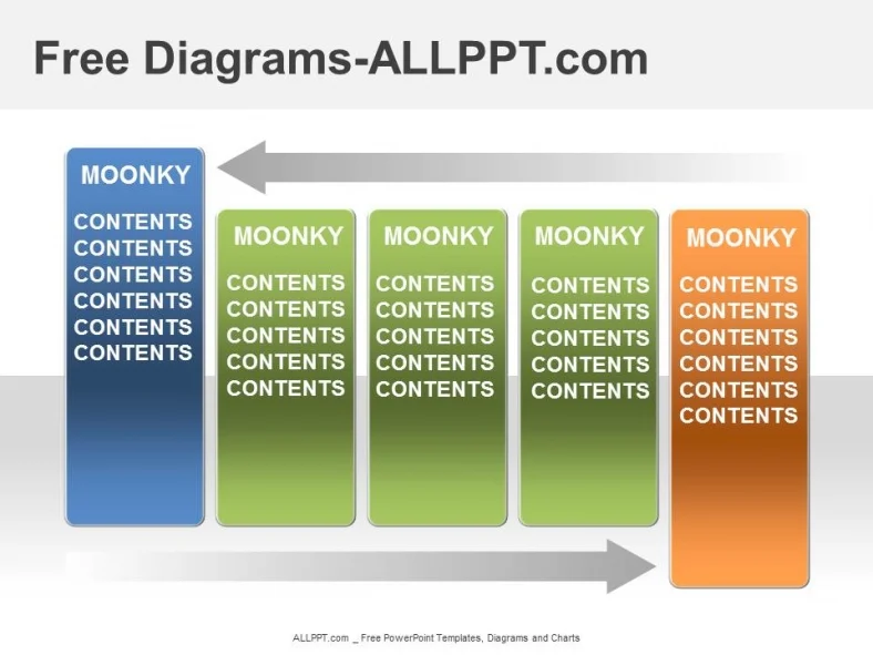 Matrix Arrow PPT Diagram