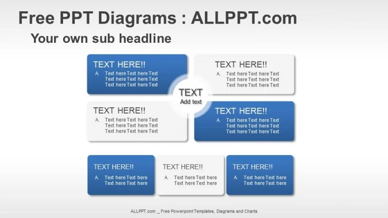 Matrix Relationship PPT Diagrams