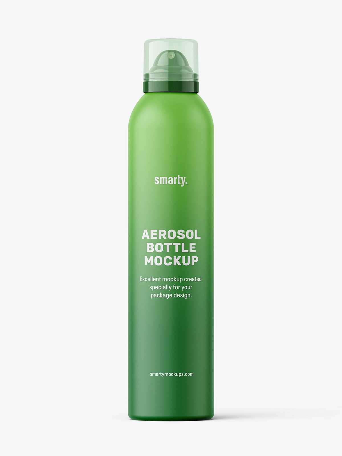 Matt aerosol bottle mockup / 300 ml