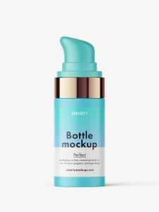 Matt airless bottle mockup