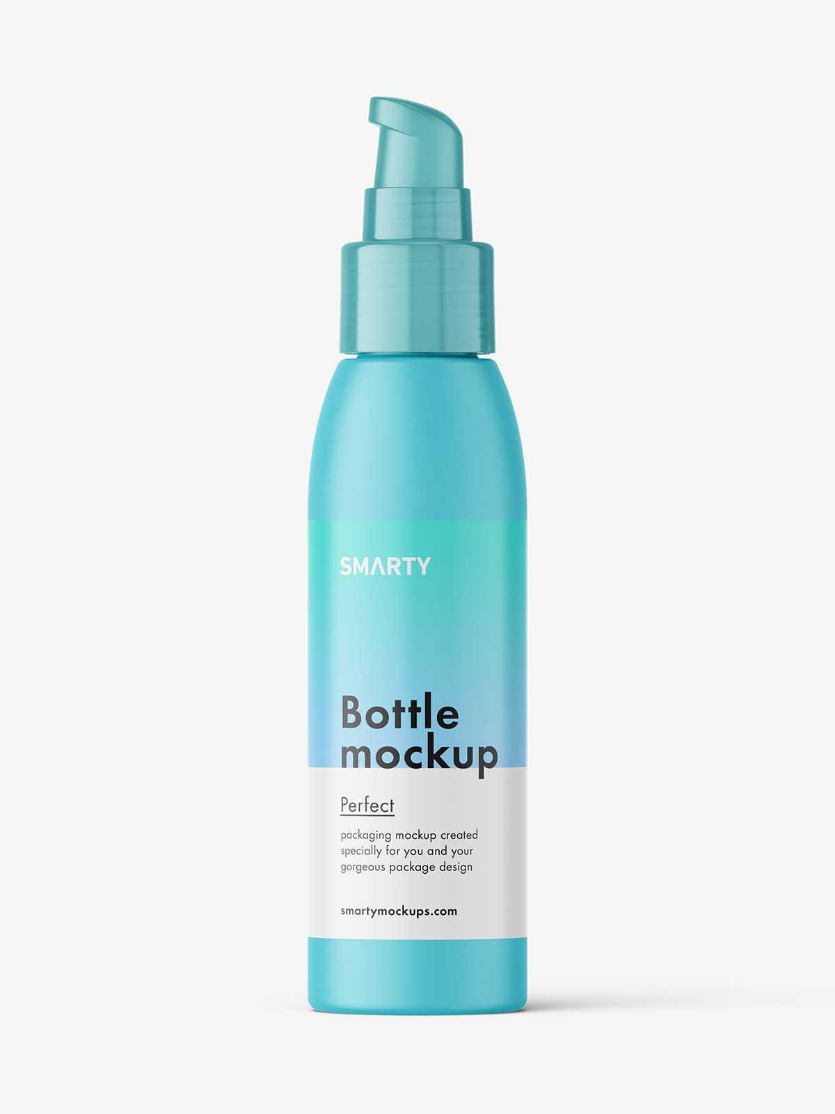 Matt airless bottle mockup