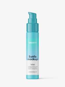Matt airless bottle mockup