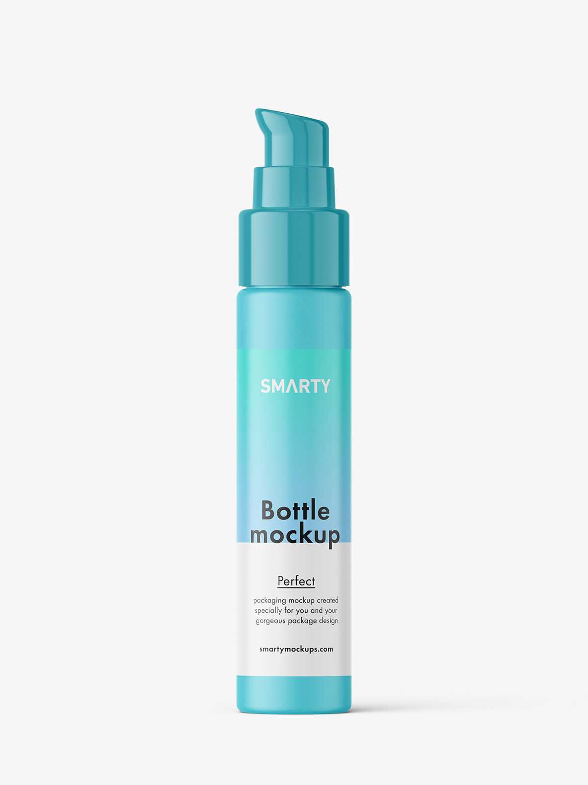 Matt airless bottle mockup
