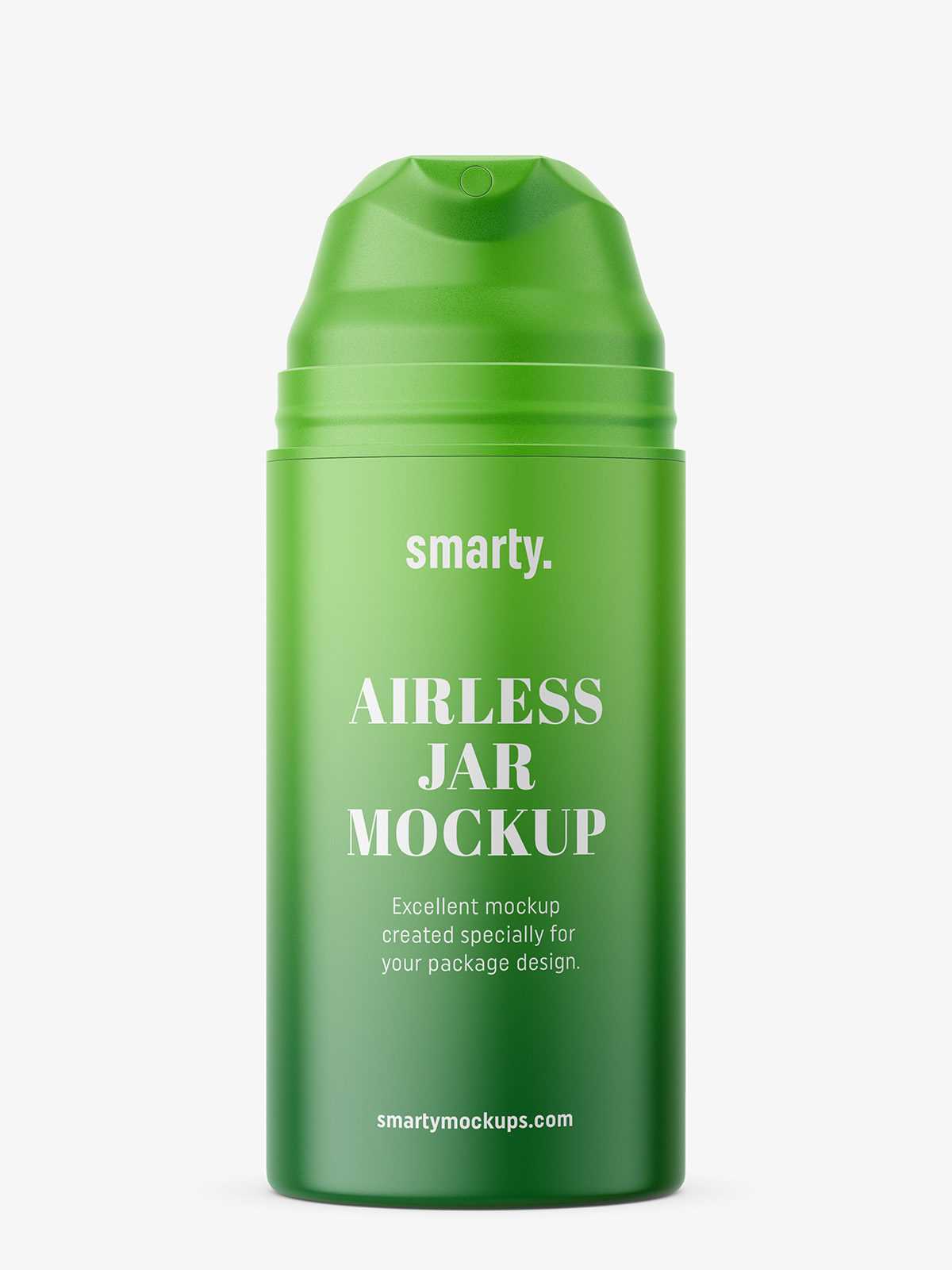 Matt airless jar with pump