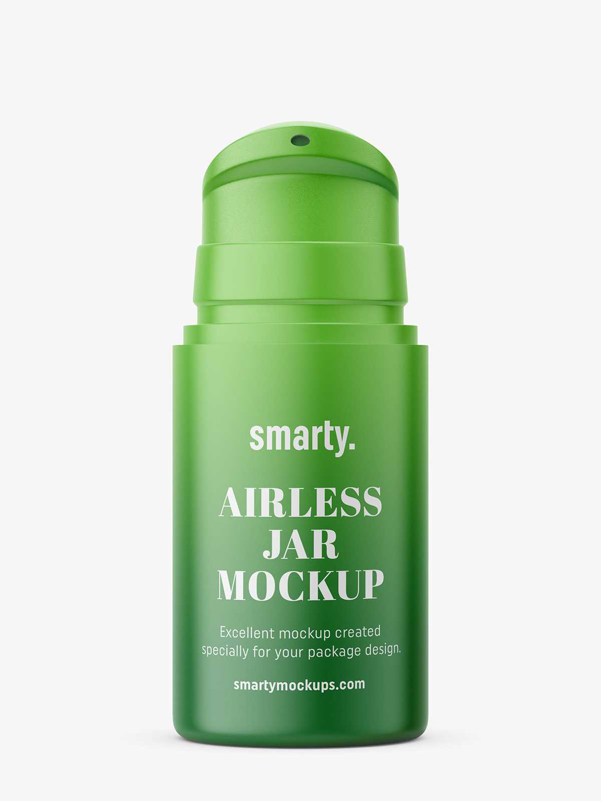 Matt airless jar with pump