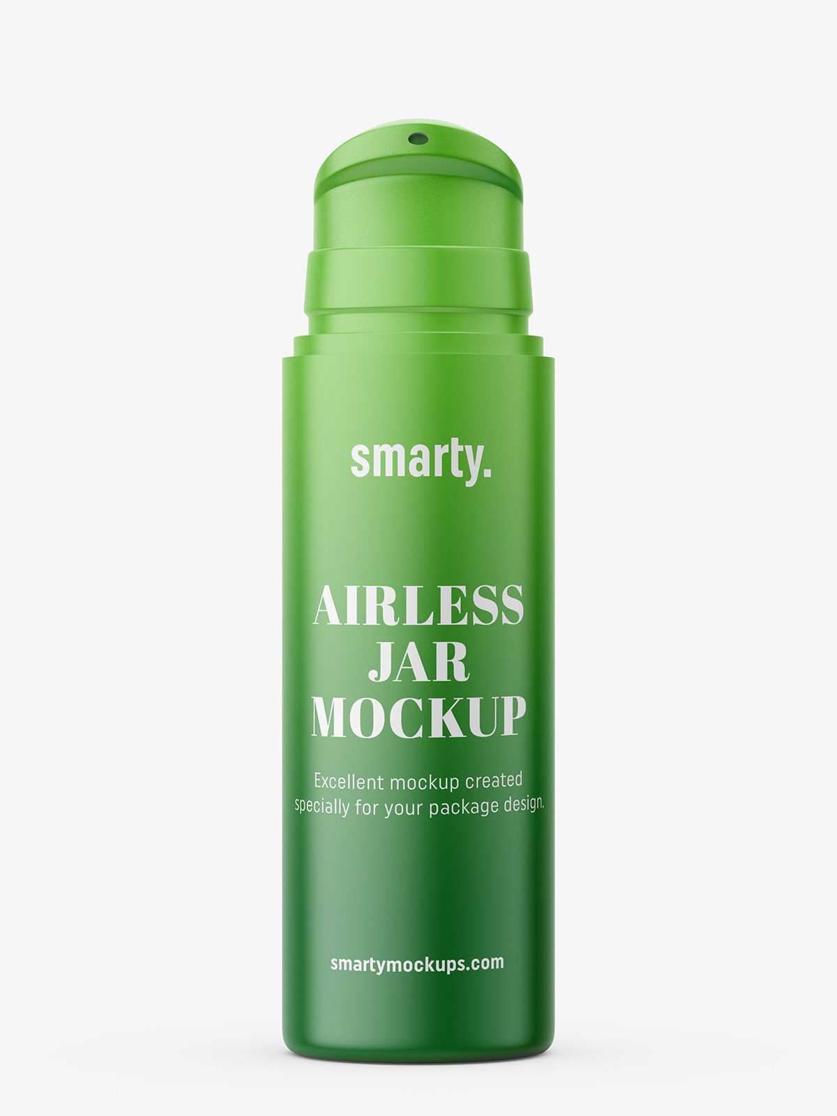 Matt airless jar with pump