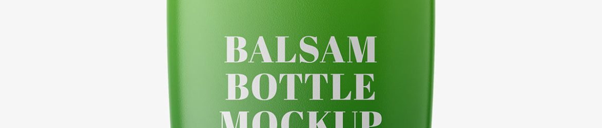 Matt balsam bottle mockup