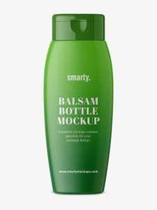 Matt balsam bottle mockup