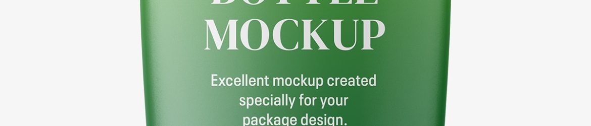 Matt bottle mockup Matt bottle mockup