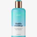 Matt bottle with disctop mockup