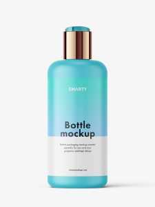 Matt bottle with disctop mockup