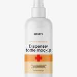 Matt bottle with dispenser mockup - Free PSD Download Matt bottle with dispenser mockup
